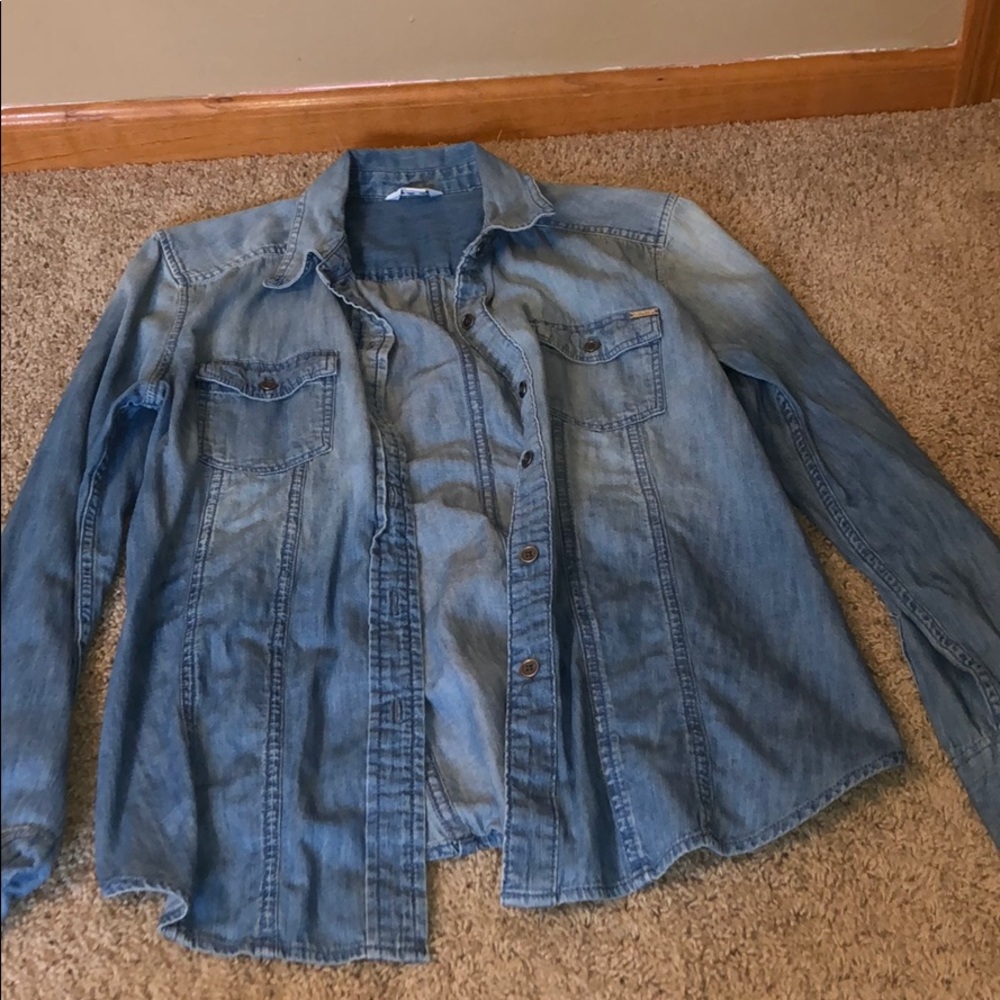 Calvin Klein denim button up